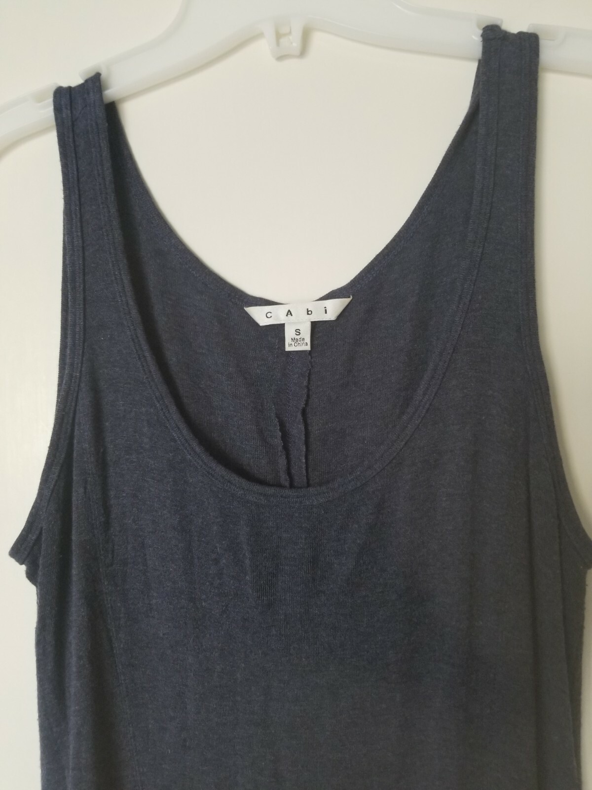 CAbi Basic Solid Blue Sleeveless Deep Neck Tank T… - image 2