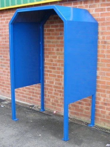 4 Person Outdoor Free Standing Powder Coated Smoking Shelter for Office/Factory - Picture 3 of 3