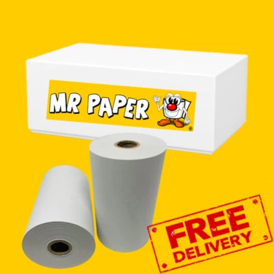 MR PAPER 80mm x 50mm Thermal Till Rolls / Receipt Rolls - 20 per box