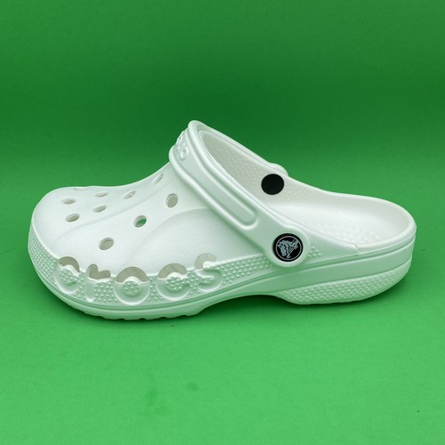 NUOVI sandali zoccoli unisex Crocs Baya comodi bianchi 10126 100 uomo taglia 10 - Foto 3 di 5