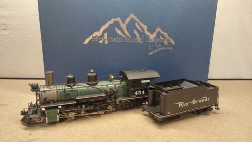 ON3 Mountain Model Imports 2-8-2 K-27 Rio Grande D&RGW #454 DC Green Boiler - Imagen 1 de 23