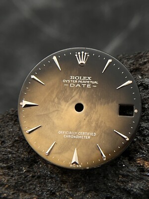 #1346 ROLEX 6628 ZIFFERBLATT DIAL 31mm MEDIUM DATE BROWN TROPICAL GILT CHOCOLATE