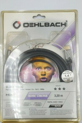 Oehlbach Black Magic High Speed HDMI Kabel 3,2m Länge Version 1.3c cat2 1080p