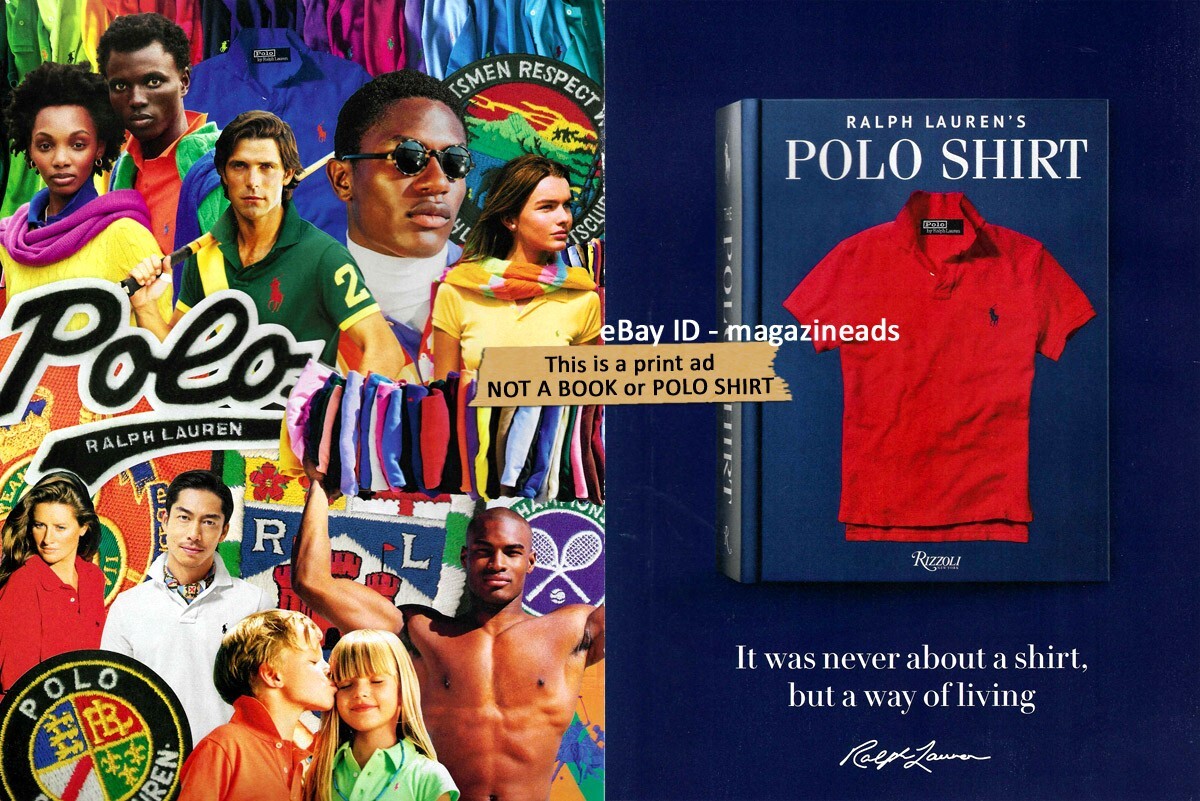 RALPH LAUREN'S Polo Shirt 2-Page PRINT AD Summer 2022 - NOT A BOOK