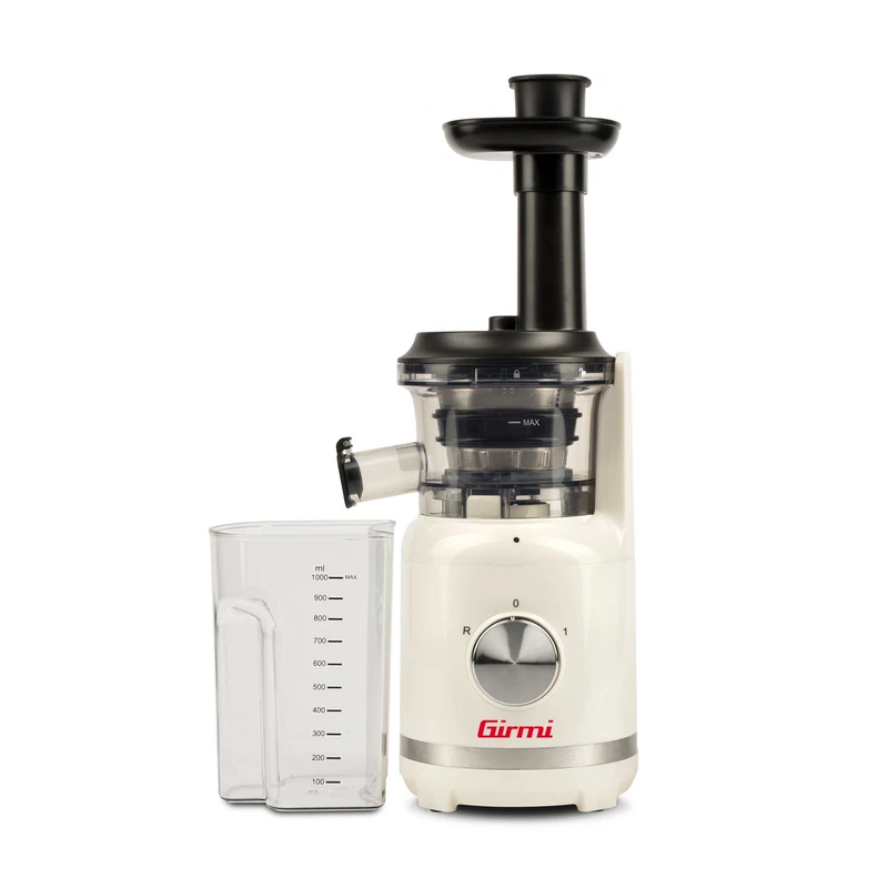 Estrattore di Succo GIRMI Frullatore 300 Watt Centrifuga a Estrazione Lenta
