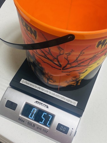 Halloween 3D Pumpkins Bucket With Handle Plastic New 2012 Vintage 7” - Picture 11 of 11