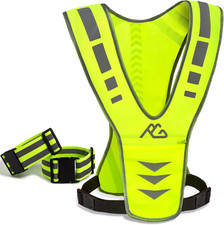 Reflective Running Vest Gear with Reflective Bands for Women Men Safety Reflecti