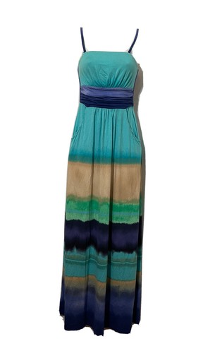 Vestido de verano de tirantes finos para mujer, multicolor.