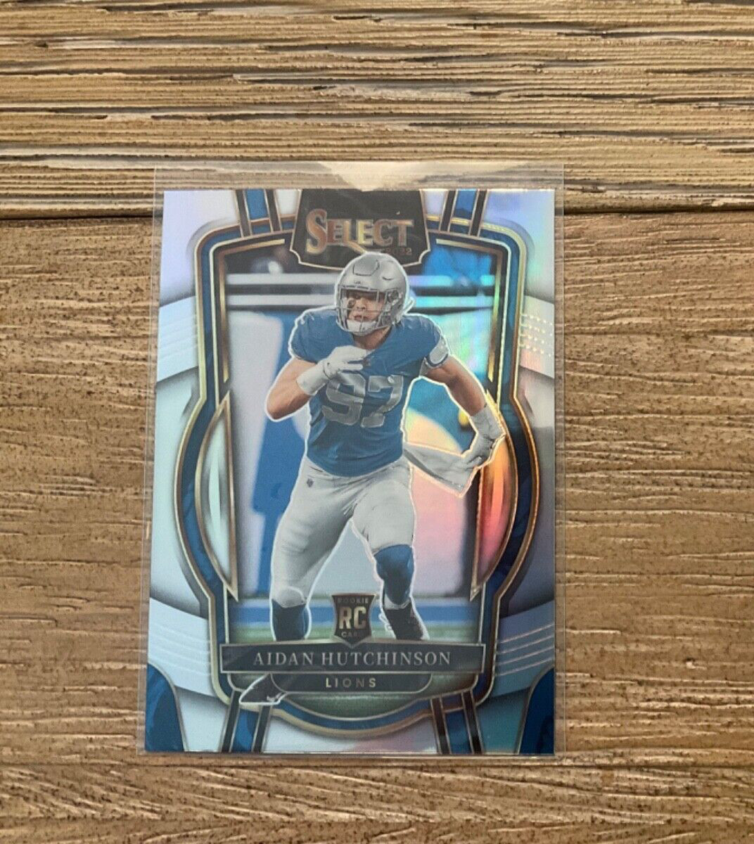 2022 Panini Select Football Aidan Hutchinson Club Level Silver Prizm Rookie #267
