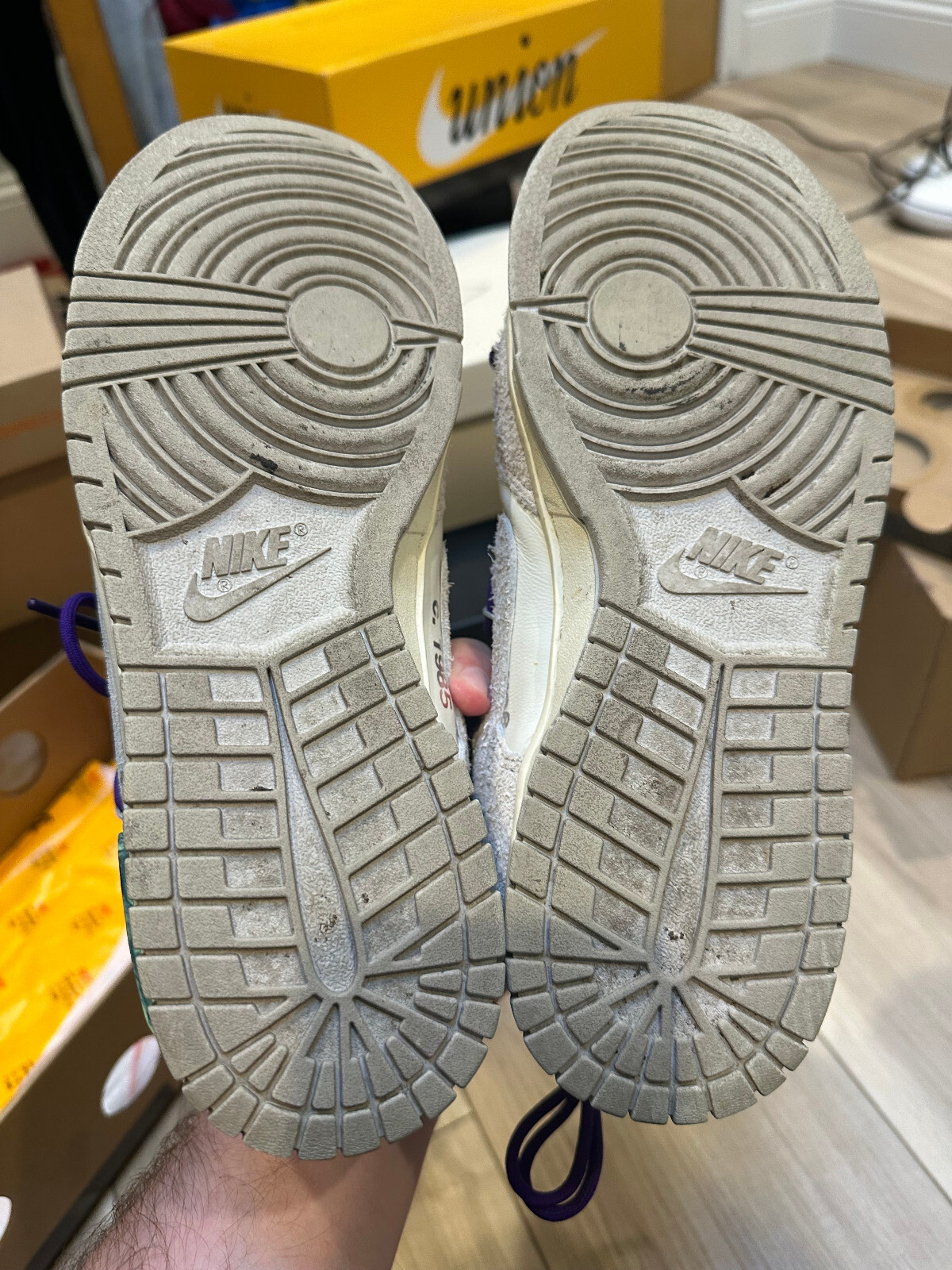 OFF WHITE X NIKE Taglia 8 5 Nike Off White x Dunk Low Lotto 15