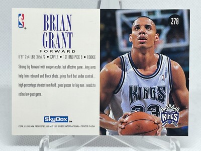 Brian Grant 1994-95 Skybox #278 Rookie Card | eBay