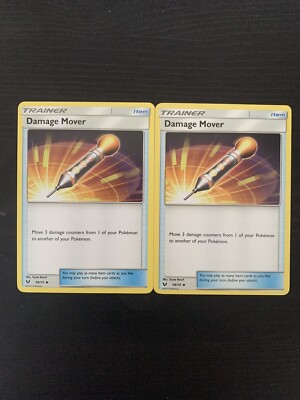 Pokémon TCG Damage Mover Shining Legends 58/73 Regular - Set of 2
