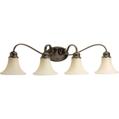 Progress Lighting Applause Collection 4Light Antique Bronze Bathroom VanityLight
