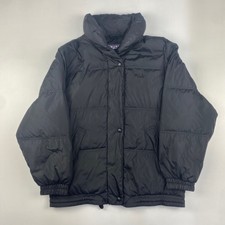Women’s Fila Black Puffer Jacket, Size Uk 8
