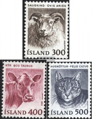Island Briefmarken 710-711 Komplett Postfrisch MNH – 1989 Naturkunde, Wassertiere, Sammlerstück