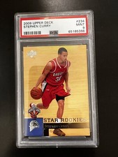 Stephen Curry 2009 Upper Deck Rookie Card #234 PSA 9 Mint