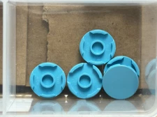 LEGO Parts - Medium Azure Tile, Round 2 x 2 - No 14769 - QTY 5