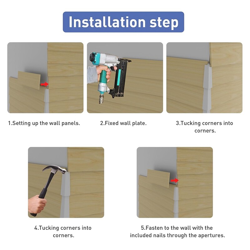 Aluminum Siding Corners Outside Siding Corner Caps White 8 Pcs K1D37271