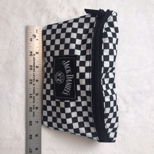 Jack Daniel's schwarz-weiß karierte Bauchtasche Gürteltasche Werbeartikel Neu - Bild 2 von 5