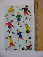 Mrs. Grossman's Stickers SOCCER 1 Sheet 4" X6.5" NEW