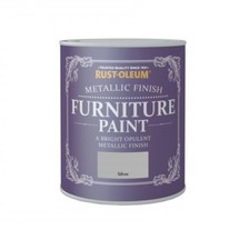 Rust-Oleum Metallic Finish Furniture Paint 750ml / 125ml - Silver & Gold
