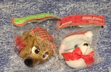 Vintage Christmas Doorknob Cover Mouse Reindeer House Of Lloyd NOS