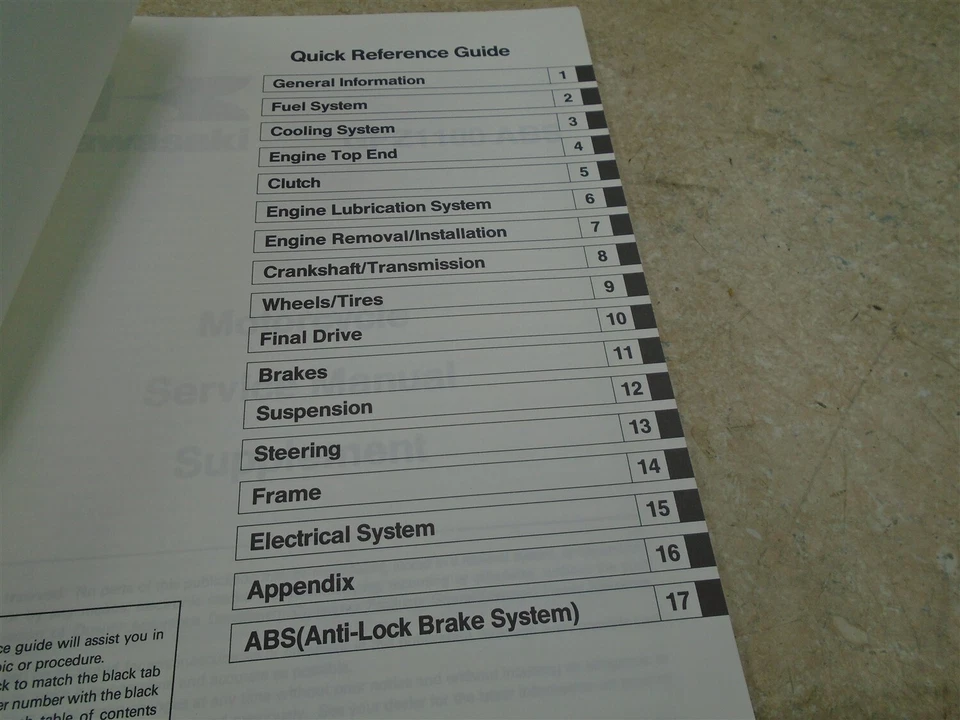 Kawasaki 1100 GPZ GPZ1100 1996 manual usado SR-317 Foto 2 de 4