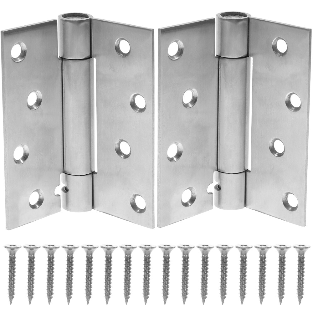 2 Pcs Garage Door Hinge Small Hinges Spring Invisible Automatic