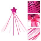 Spiral Glitter Wand Light up Fairy Girl Sequin Star Wands Sparkly