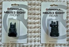 MAGPL MBUS3 FRONT AND REAR BLACK IRON SIGHT NEW PACKAGE $25 CHEAPER THAN AMAZON