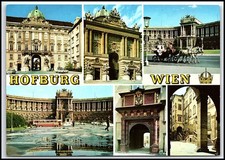VIENNA Austria HOFBURG Imperial Palace Multi-View RAU-COLOR Postcard K038