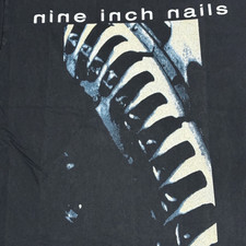 Vintage Nine Inch Nails Now I  m Nothing 1991 Size L Single Stitch Shirt REPRINT