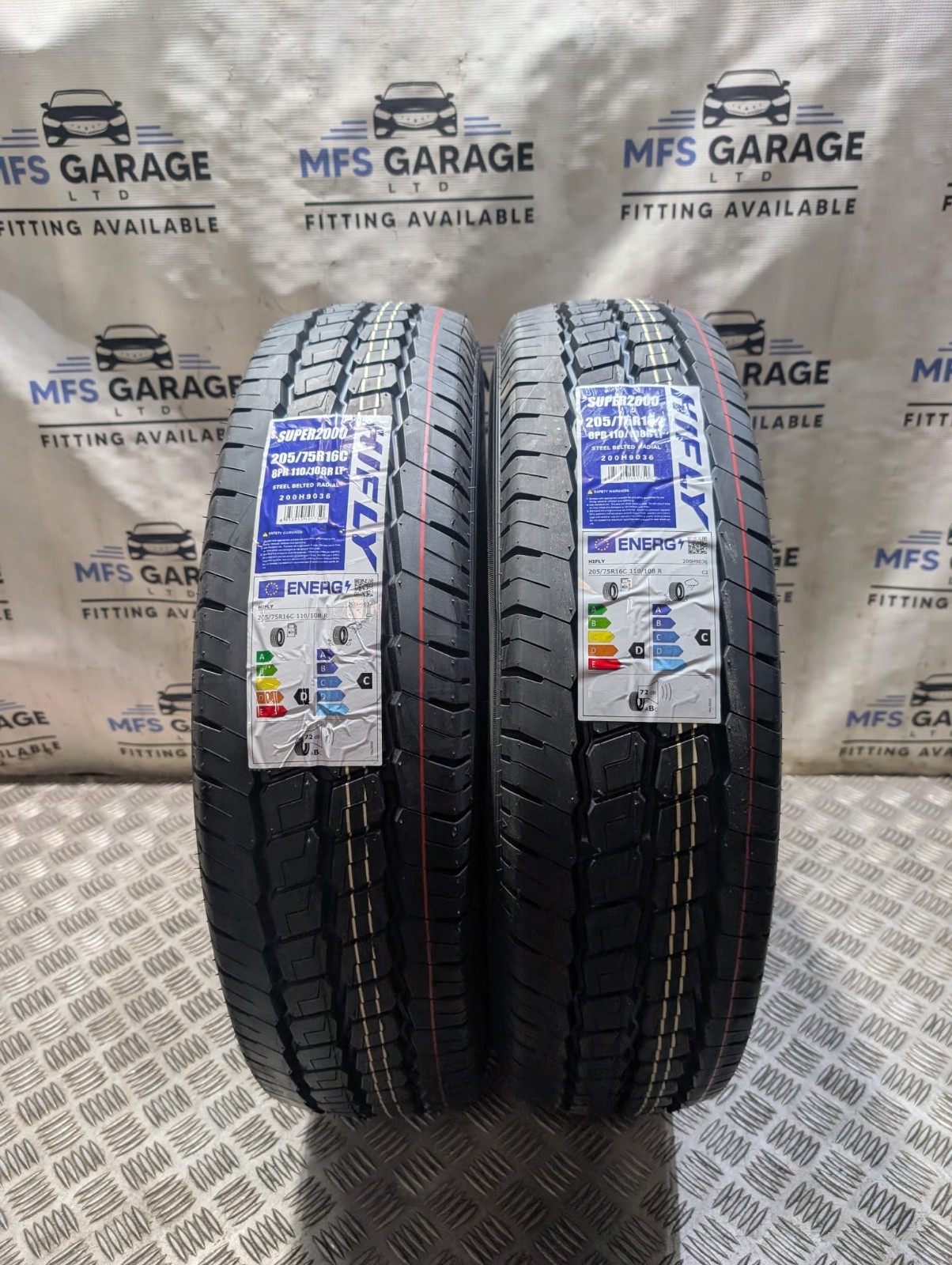 205/75r16c 8pr hifly super2000 110/108r  205 75 r16c two tyres