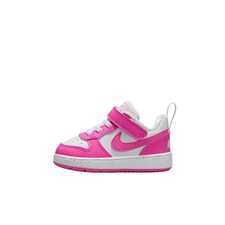 Nike Court Borough Abrasion Resistant Low top Toddler Shoes White DV5458-123