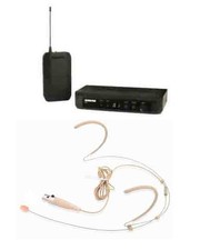 Shure BLX14 Wireless Beltpack System w/ Tan Full Earset Headset Microphone Mic