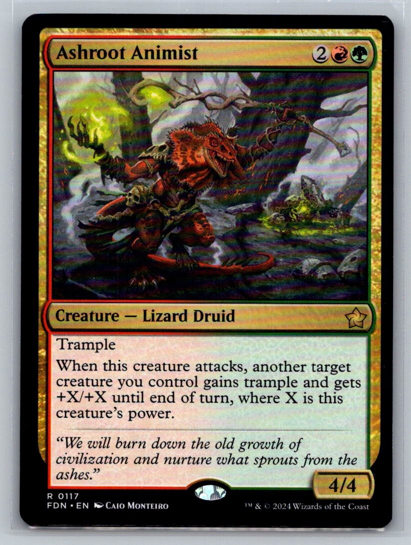 ASHROOT ANIMIST FOUNDATIONS 117 RARE MAGIC: THE GATHERING - NM/M