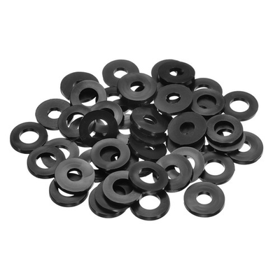#ad #ad 55Pcs M6 Nylon Flat Washer 6x16x2mm Plastic Sealing Gasket Black $17.12