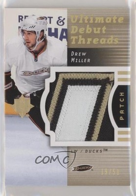 2007-08 Ultimate Collection Debut Threads 19/50 Drew Miller #DT-DM Patch 01qm
