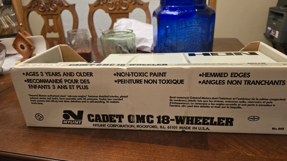 Vintage Nylint, GMC 18 Wheeler, Hon Office Furniture, Semi Truck, 911-Z,NIB - Image 3 of 4