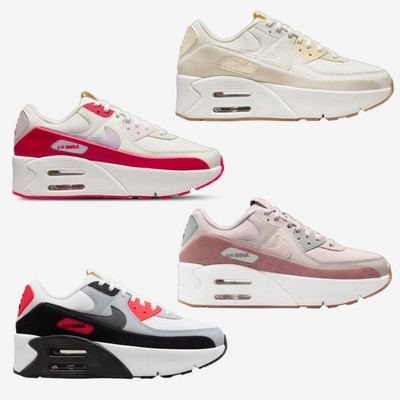 NIB Women Nike Air Max 90 LV8 FD4328 100 Sail/Light Orewood Brown