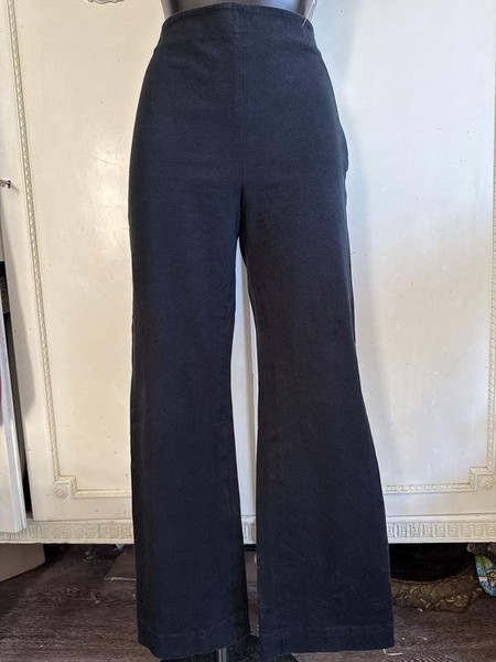 Women ARKET Trousers Black Cotton M