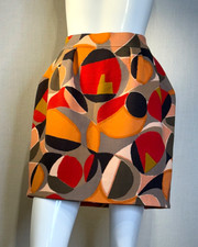 2010 MARNI Abstract Print Wool Skirt IT40 US4 S, Consuelo Castiglioni Era NWOT