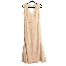 Mori Lee Lace Bridesmaid Dress Cream L/Xl