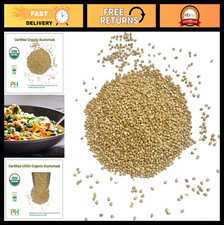 Organic Hulled Buckwheat Groats - Non-GMO, Raw, Vegan, Bulk 10LB - Healthy Super