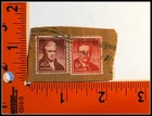 Lot of 2 Vintage US Stamps Used - 40c John Marshall & 6c Theodore Roosevelt