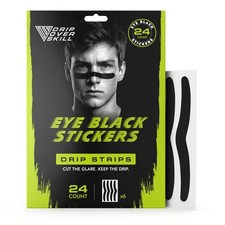 DRIP Strips Pro-Grade Eye Black Stickers, 24 Pack, Natural Flex & Stretch Eye...
