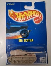 Hot Wheels Mattel Big Bertha Tank No. 159 Tan/Camo Vintage 1991 #0400