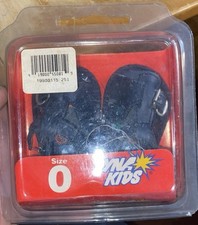 Vintage Baby Shoes Dyna Kids Black Mary Jane Patent Leather Lace Bow Buckle sz0