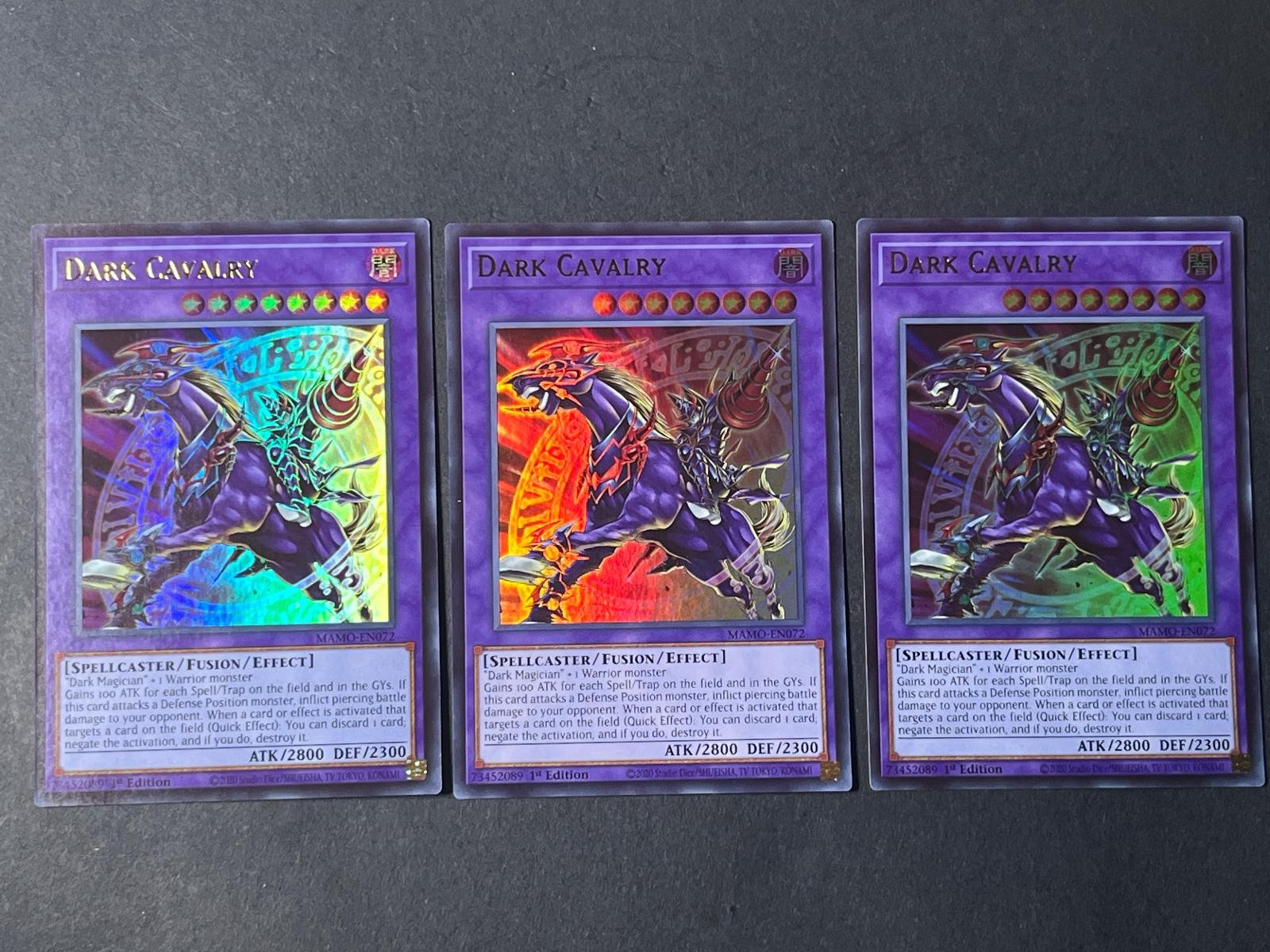 3x Dark Cavalry MAMO-EN072 Yu-Gi-Oh Magnificent Monsters Near Mint