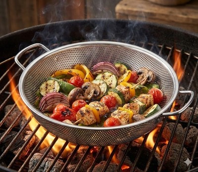 Wilkinson Grillpfanne Vulcan BBQ Range Ø32 cm   Premium Edelstahl